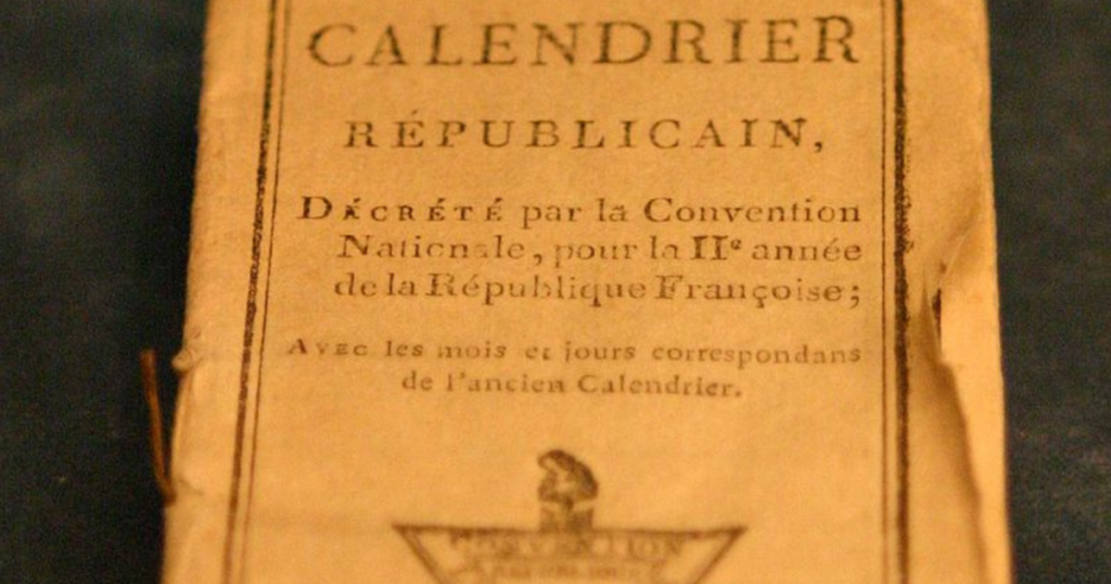 La curiosa historia del calendario republicano francés con semanas de 10 días
